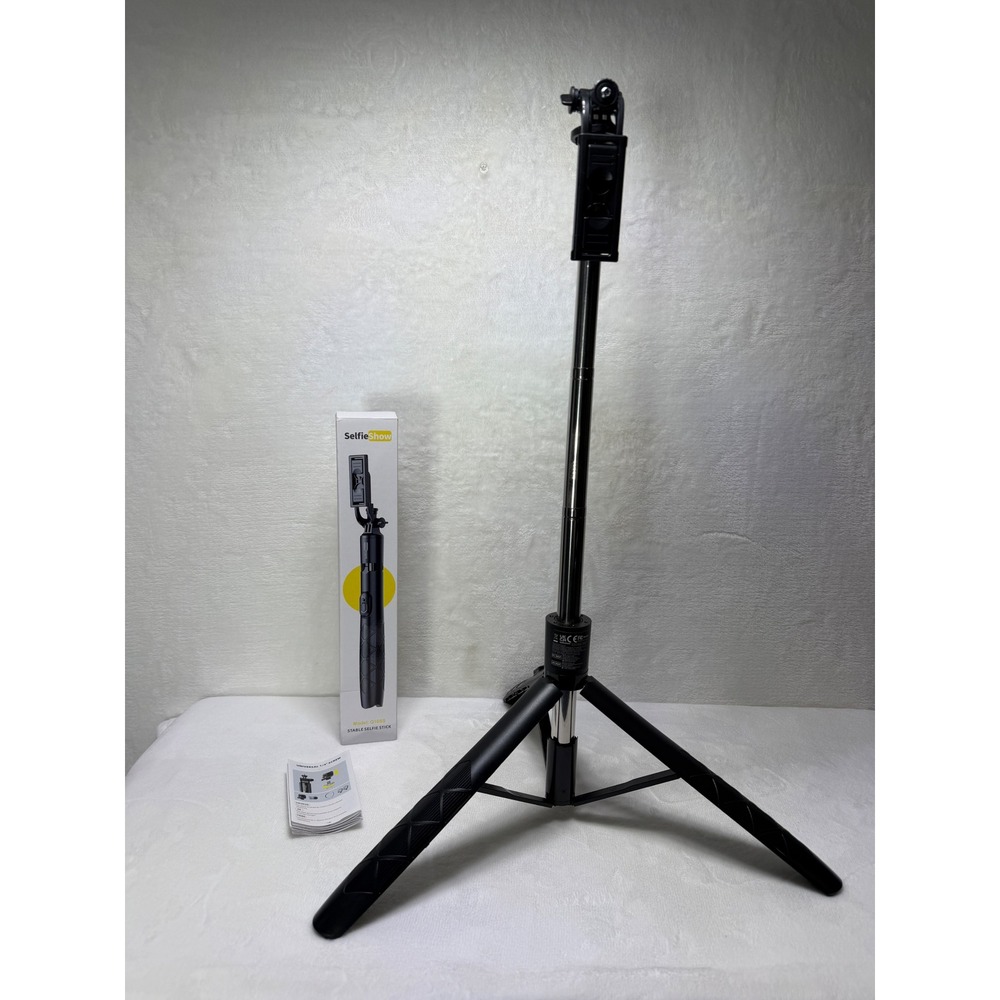 SelfieShow Q16SS Stable Selfie Stick Tripod Bluetooth Remote 360 Rotation Black